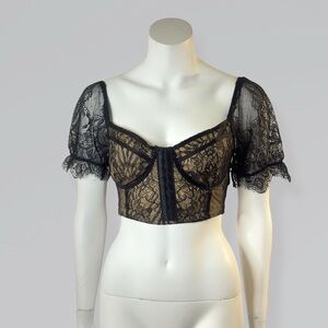 Black Lace Topped